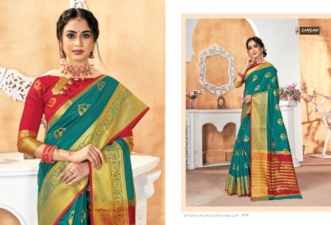 Sangam Vaishnavi Handloom  Latest Fancy Designer Silk Sarees Collection